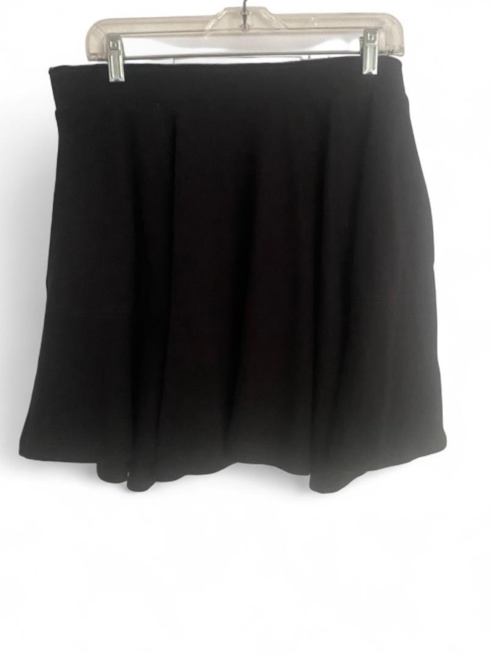 WE THE FREE BLACK ELASTIC WAIST MINI SKATER SKIRT SIZE LARGE